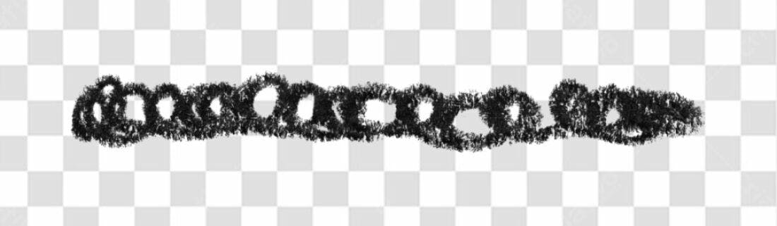 Divisor PNG com fundo transparente estilo giz