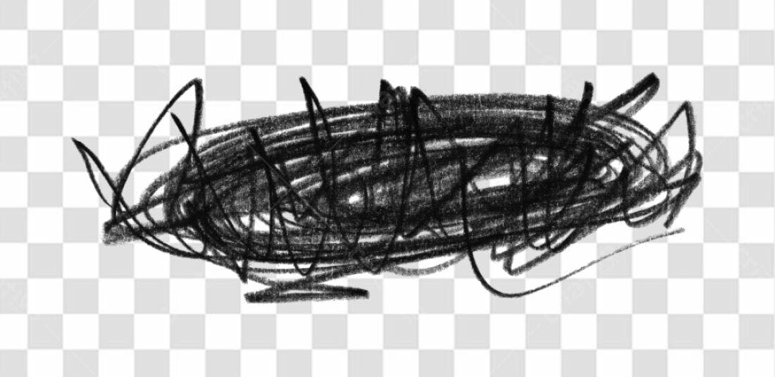 PNG Textura Abstrata em Preto e Branco com fundo transparente