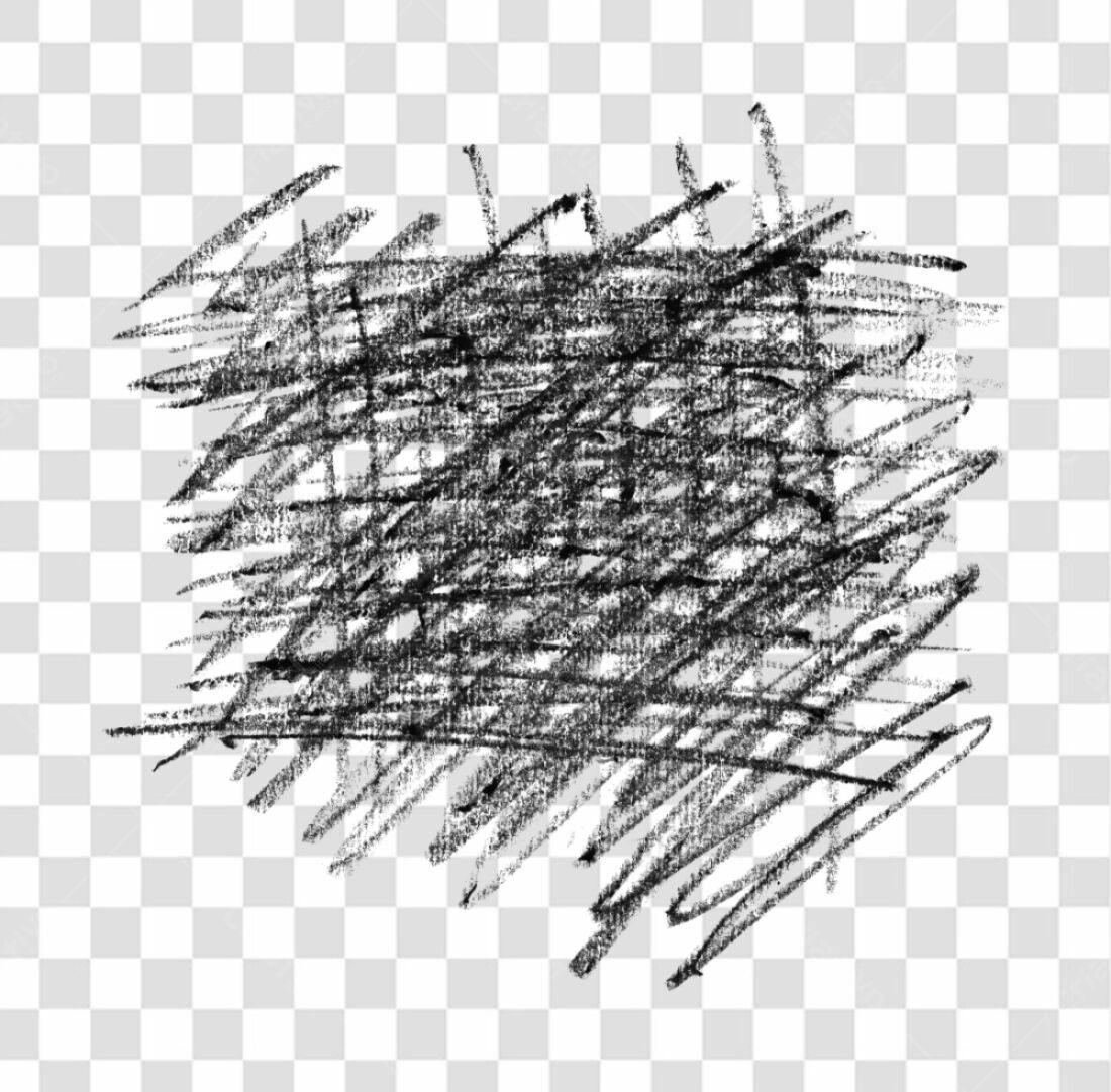 Textura Abstrata em Preto e Branco PNG com fundo transparente