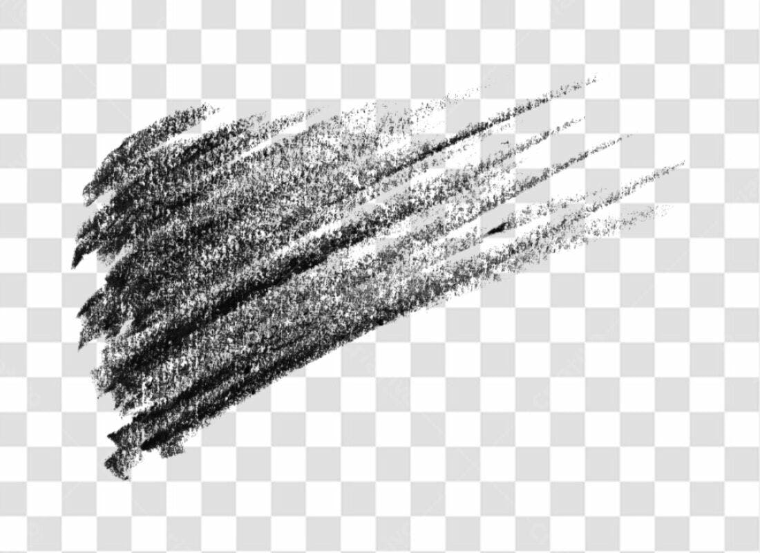 PNG Elemento gráfico abstrato traços pretos com fundo transparente