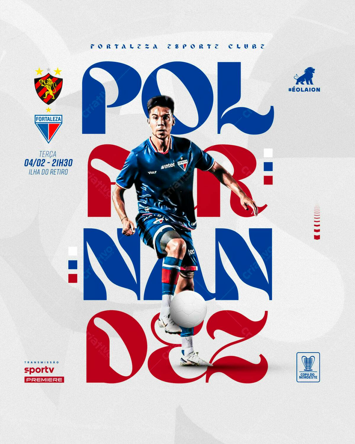 Flyer Jogo de Futebol Fortaleza x [Clube Adversário