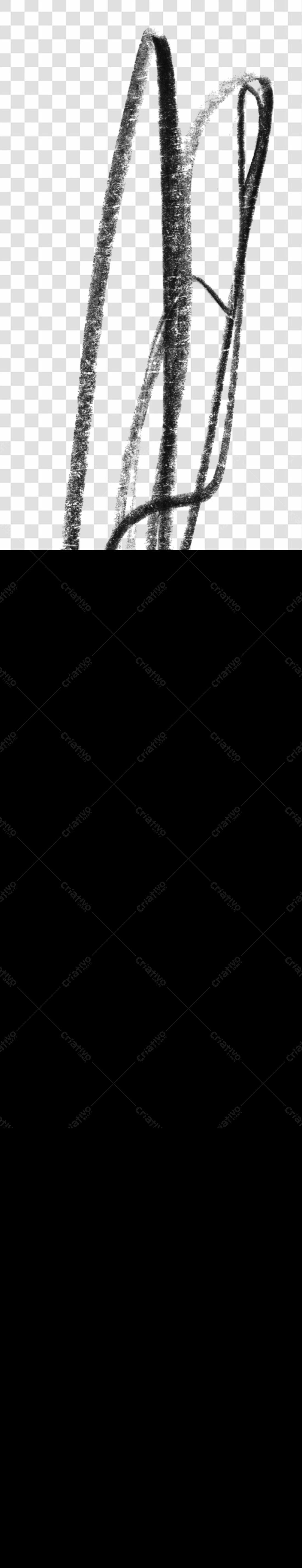 Elementos gráficos abstratos PNG com fundo transparente