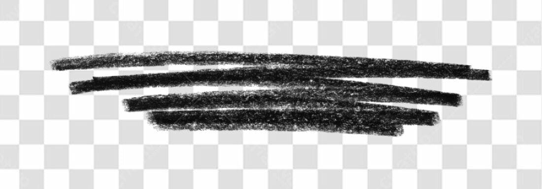 Banner abstrato preto PNG com fundo transparente