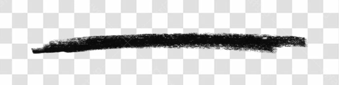 Divisor preto PNG com fundo transparente