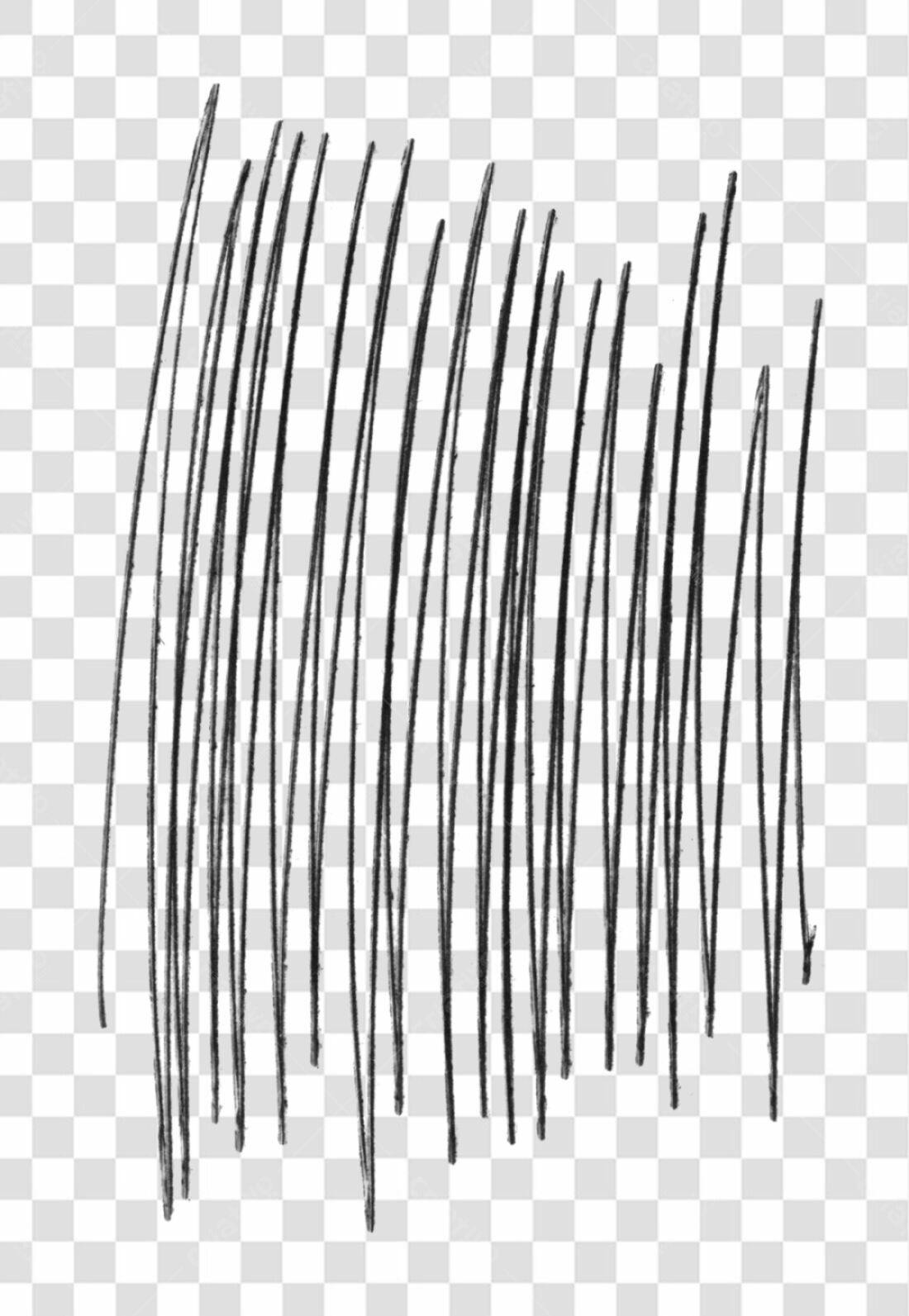 Elemento gráfico linhas pretas PNG com fundo transparente