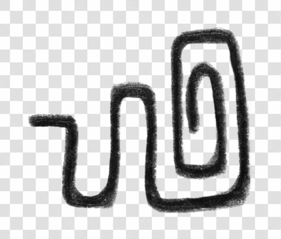 Logo minimalista abstrato PNG com fundo transparente