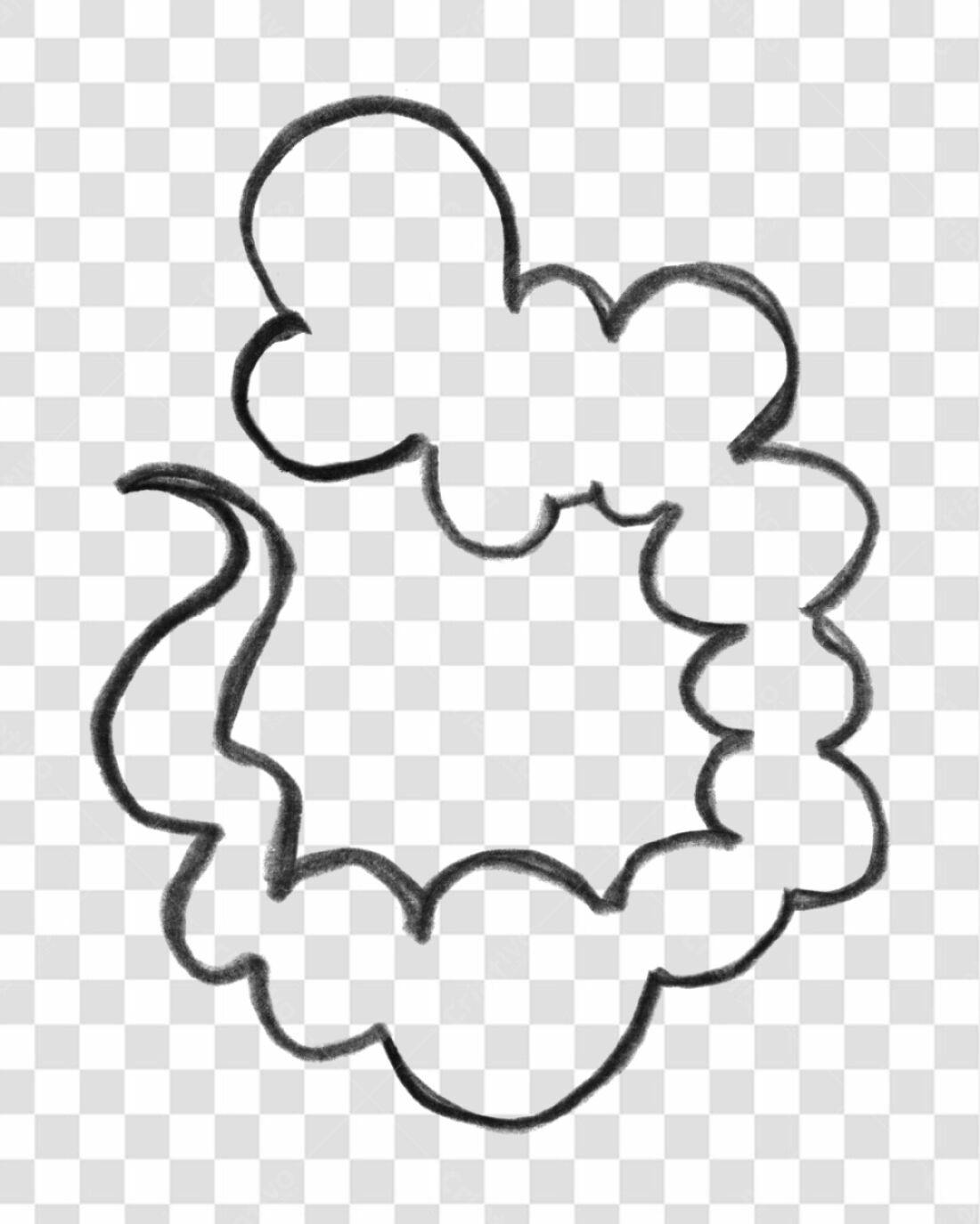 Moldura PNG com fundo transparente Nuvens Desenho