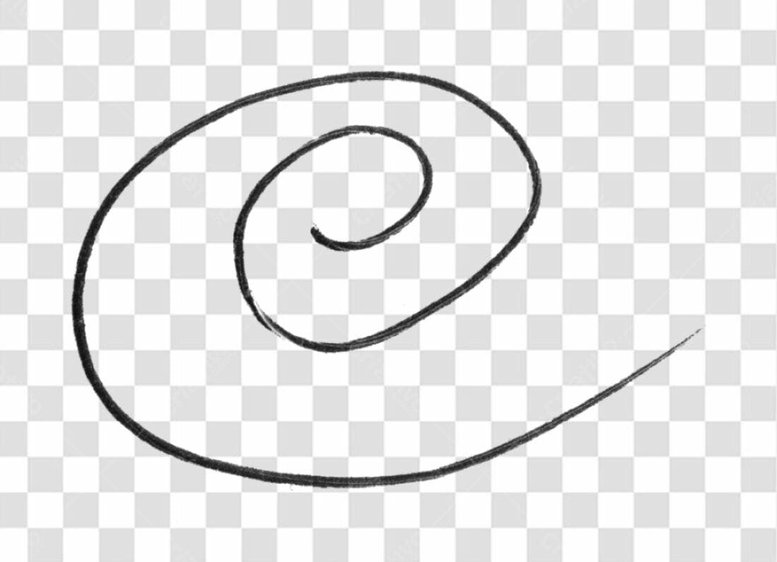 Elemento gráfico espiral PNG com fundo transparente