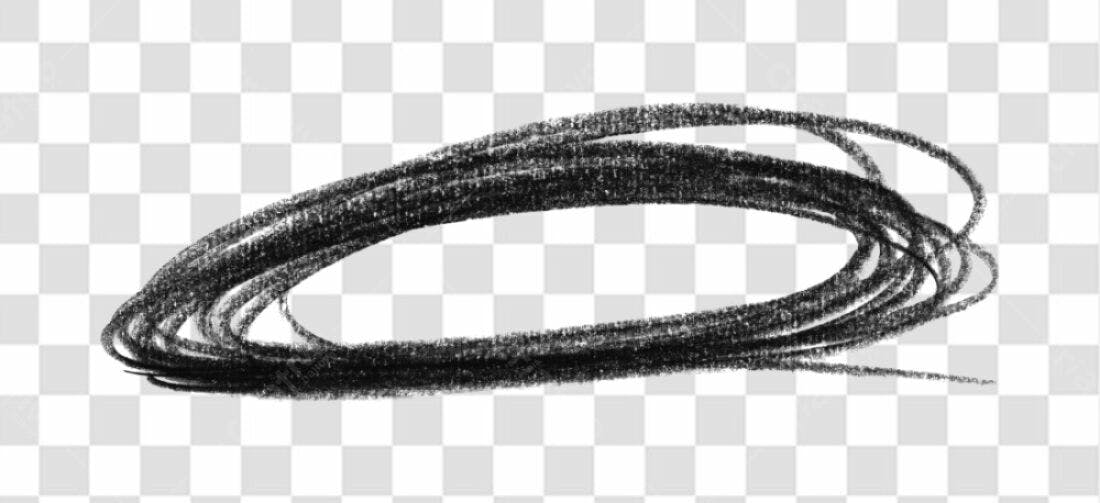 Elemento gráfico oval PNG com fundo transparente
