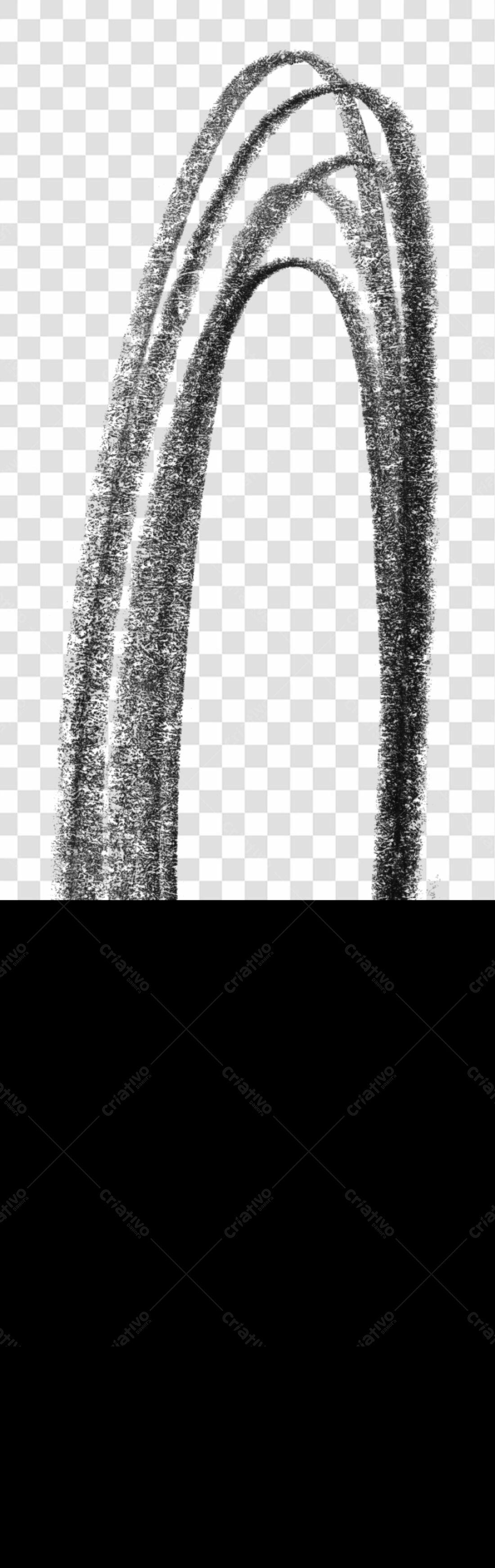 Elemento gráfico abstrato PNG com fundo transparente