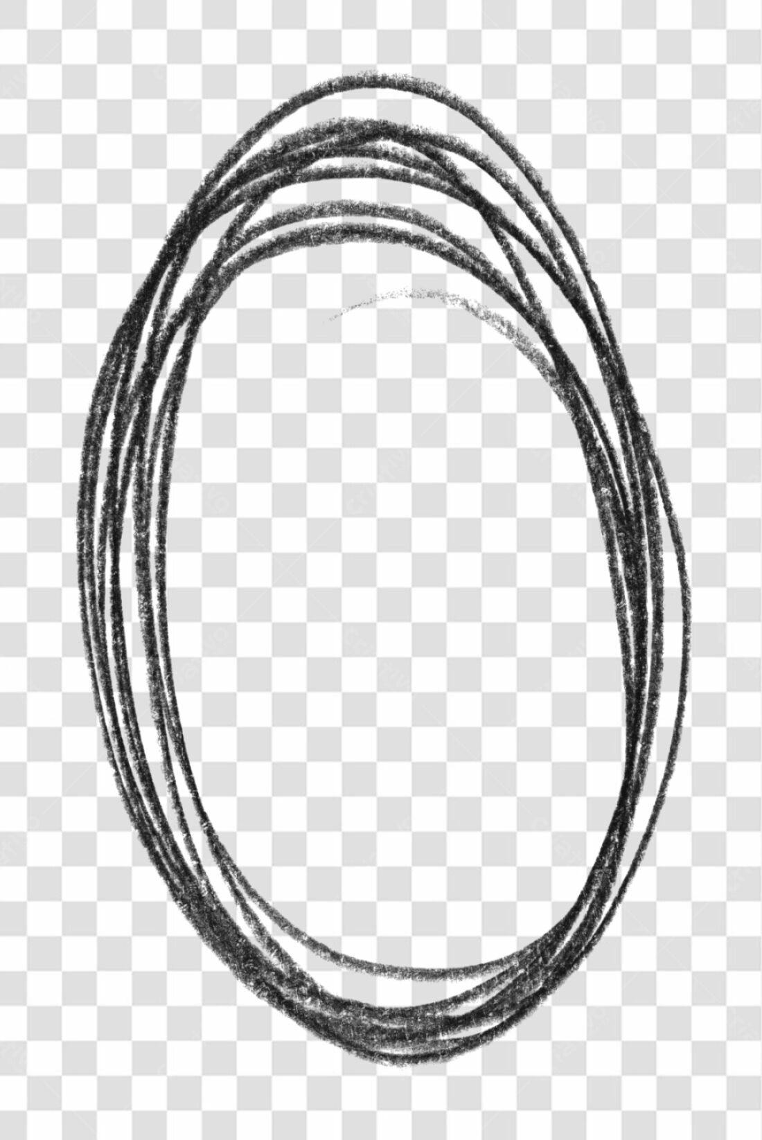 Moldura circular PNG com fundo transparente