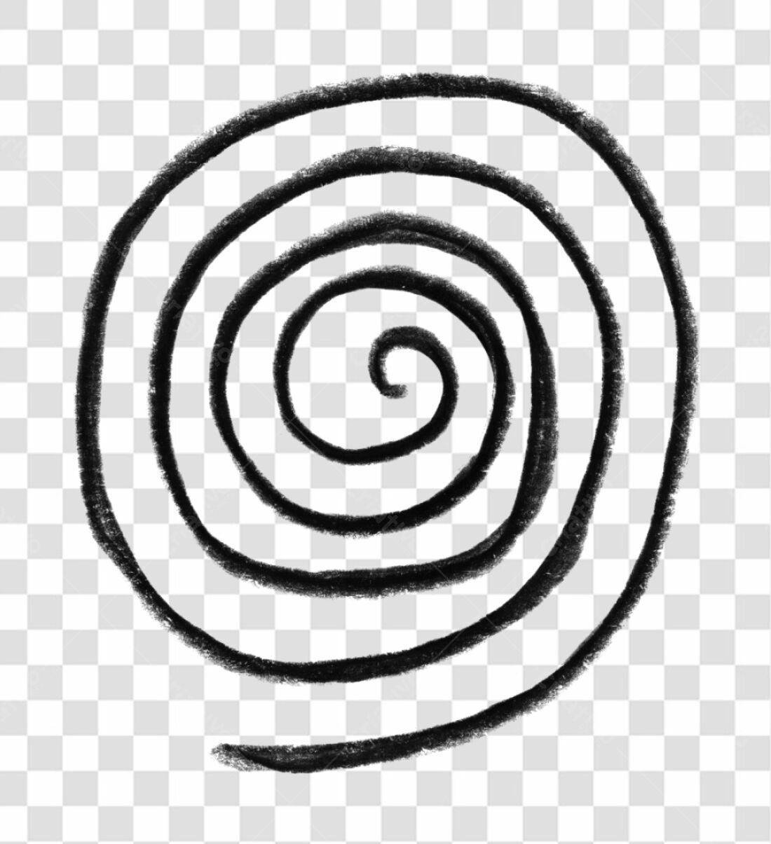 Logo espiral PNG com fundo transparente