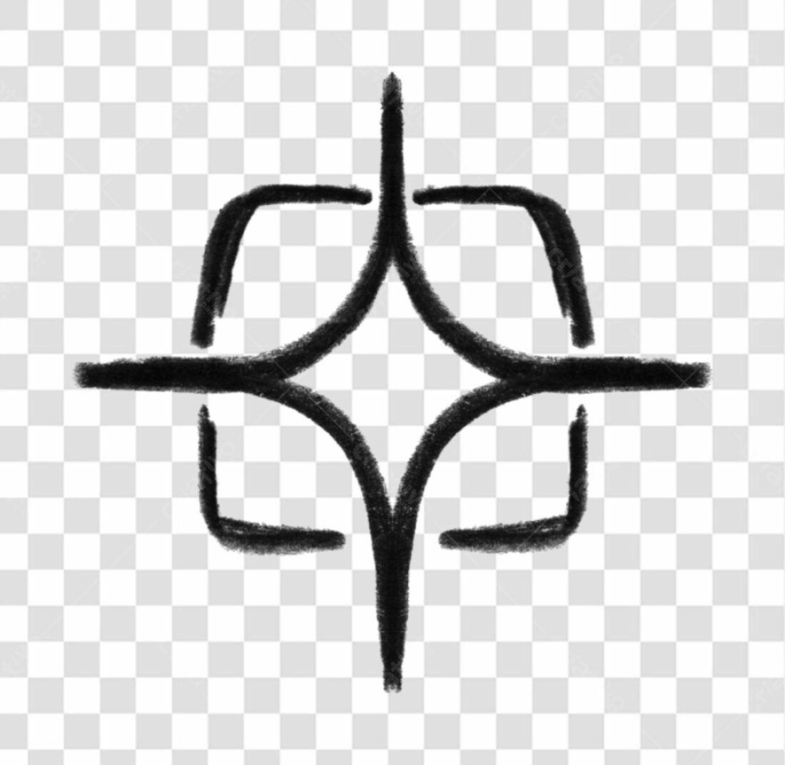Logo minimalista PNG com fundo transparente
