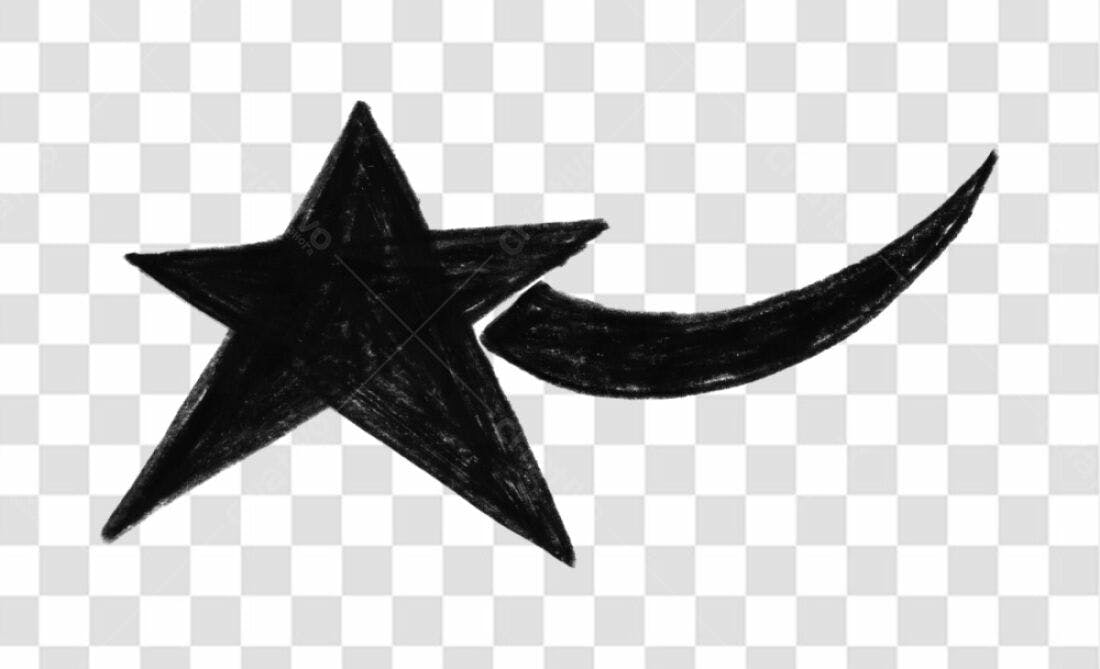 Logo Estrela Cadente PNG com fundo transparente