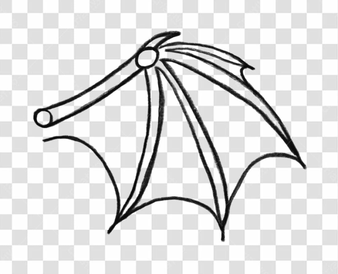 PNG Asa de Morcego Halloween com fundo transparente
