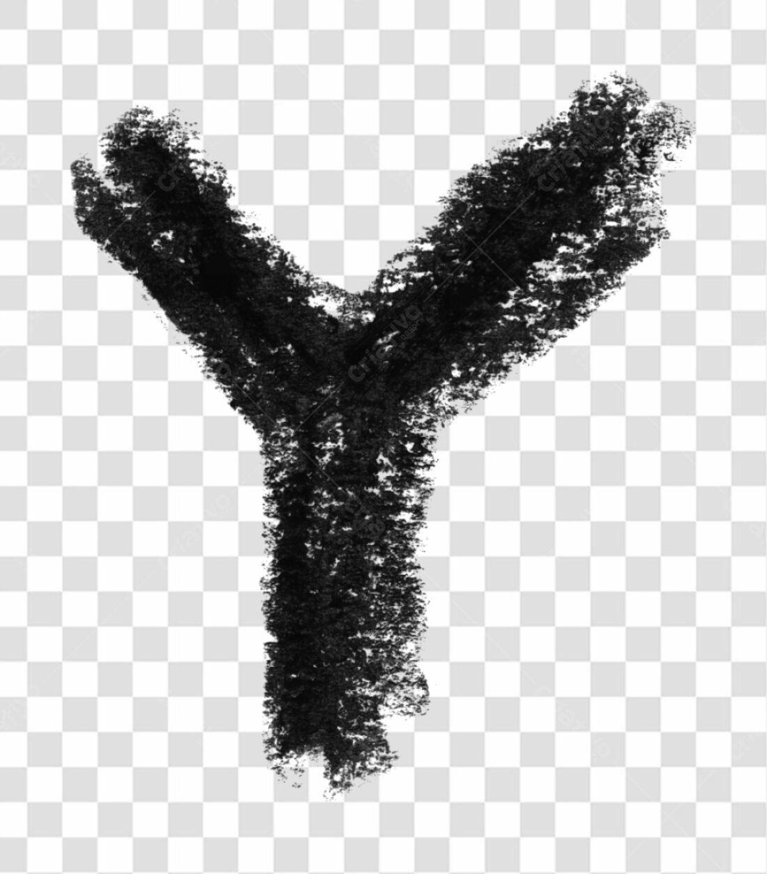 Logo PNG com fundo transparente estilo giz