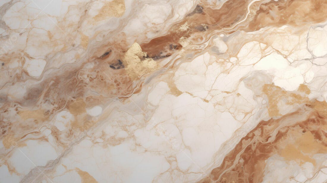 Textura Mármore Bege e Dourado para Design de Interiores