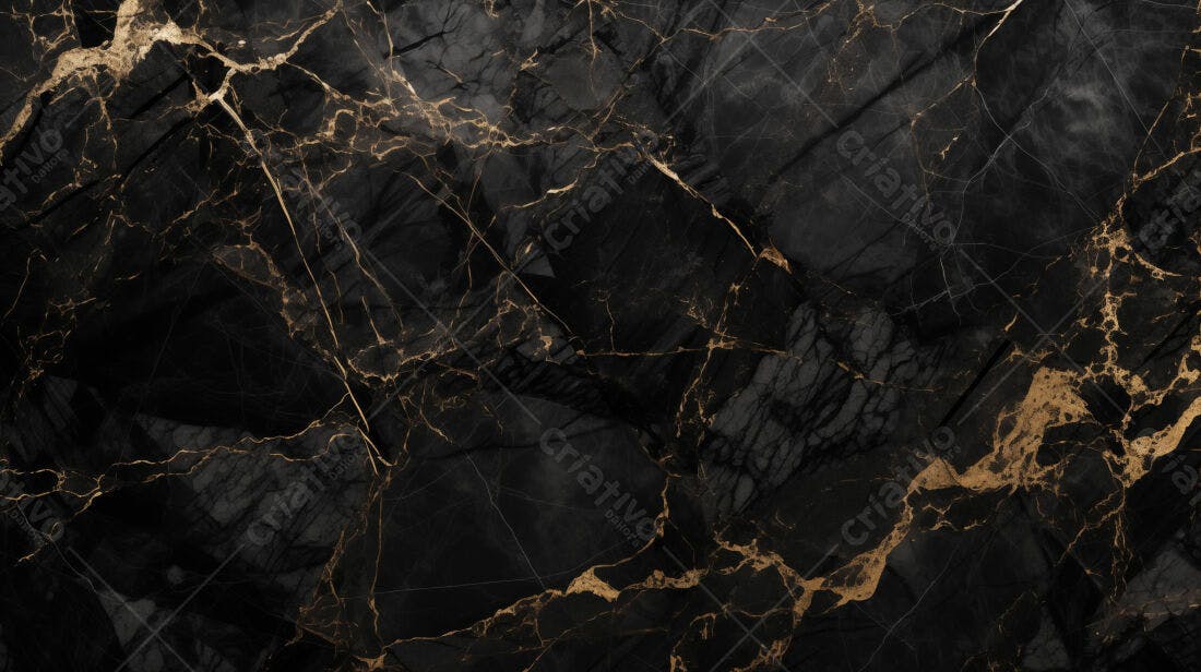 Textura Mármore Preto e Dourado para Design de Interiores