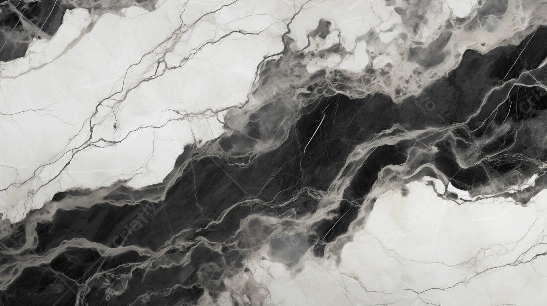 Textura Mármore Preto e Branco para Design de Interiores