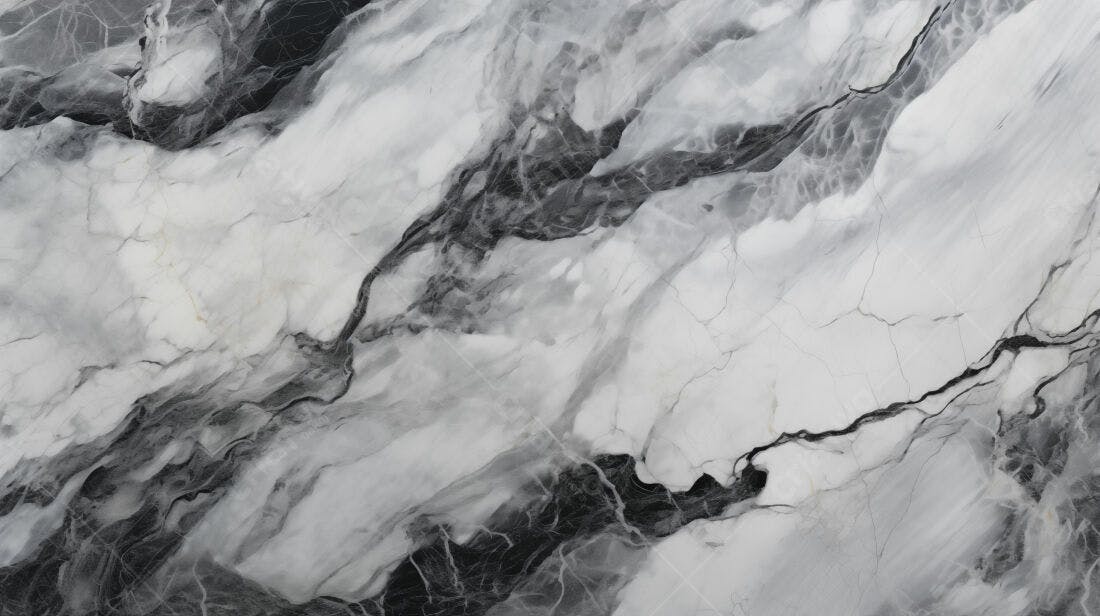 Textura Mármore Preto e Branco para Design de Interiores