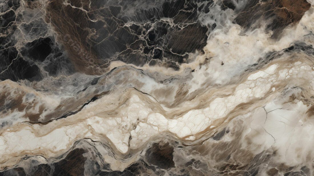 Textura Mármore Bege e Preto para Design de Interiores