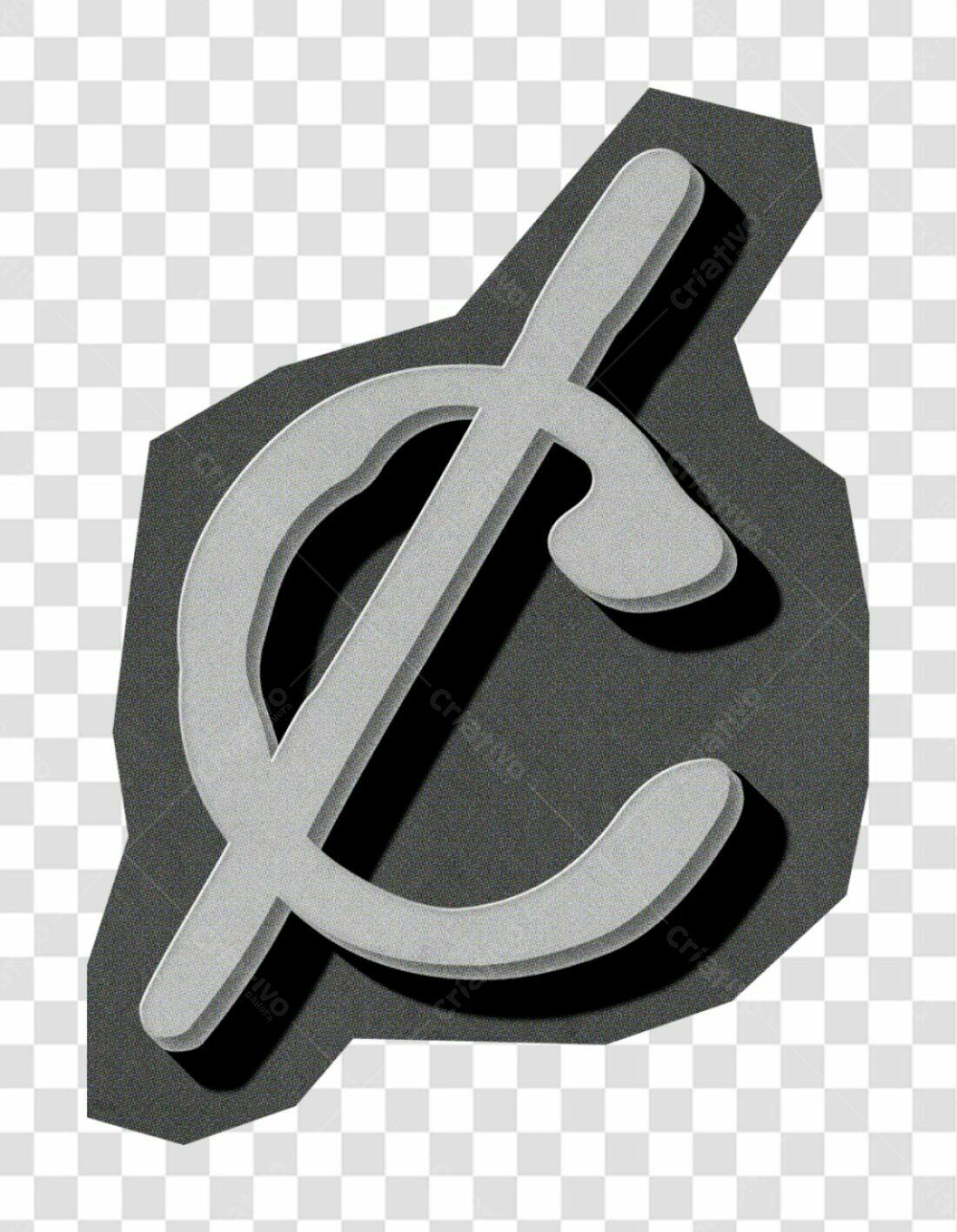 Logo PNG com fundo transparente estilo 3D