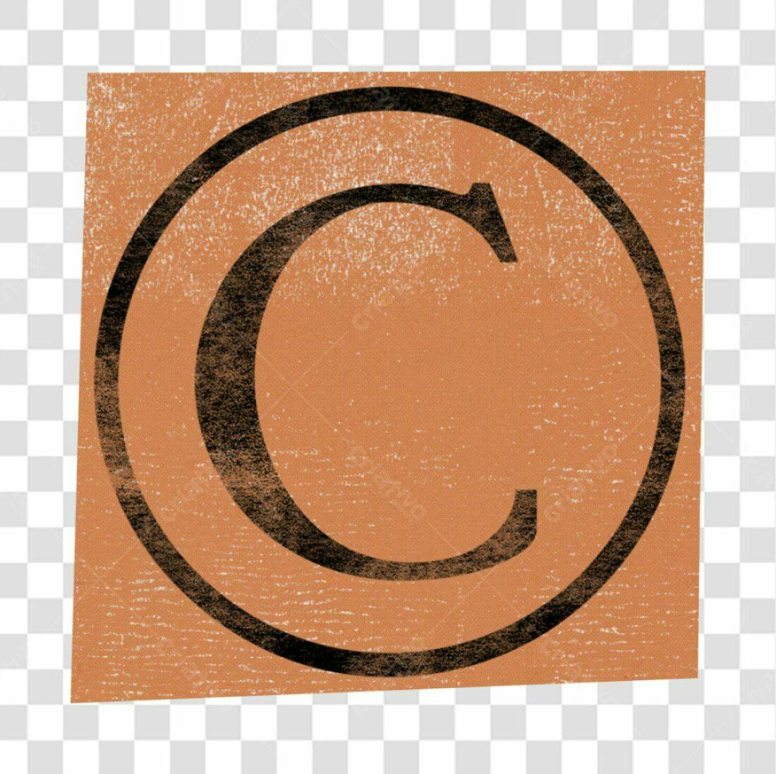 Logo Copyright PNG com fundo transparente
