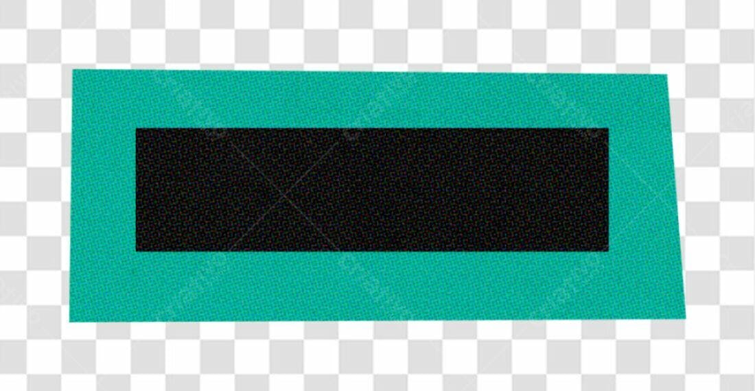Banner com moldura verde e preta PNG com fundo transparente