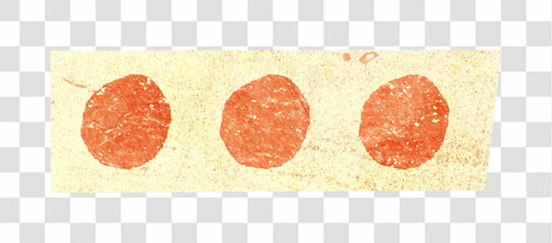 Banner abstrato com círculos laranja PNG com fundo transparente