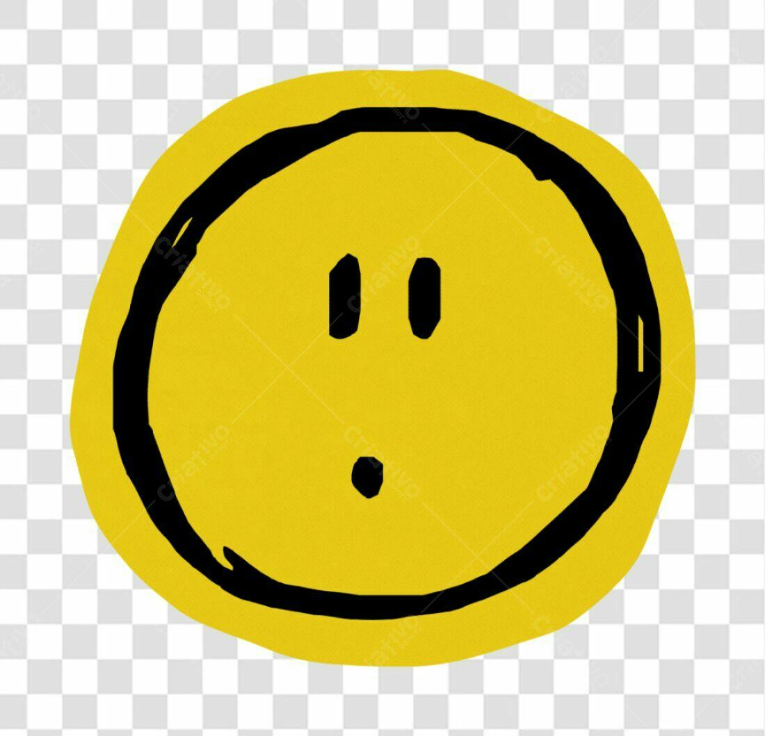Emoji Amarelo PNG com fundo transparente