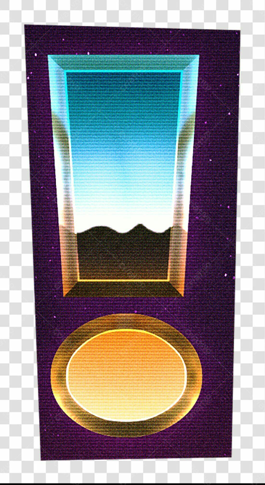Banner Retrô com Fundo Transparente PNG