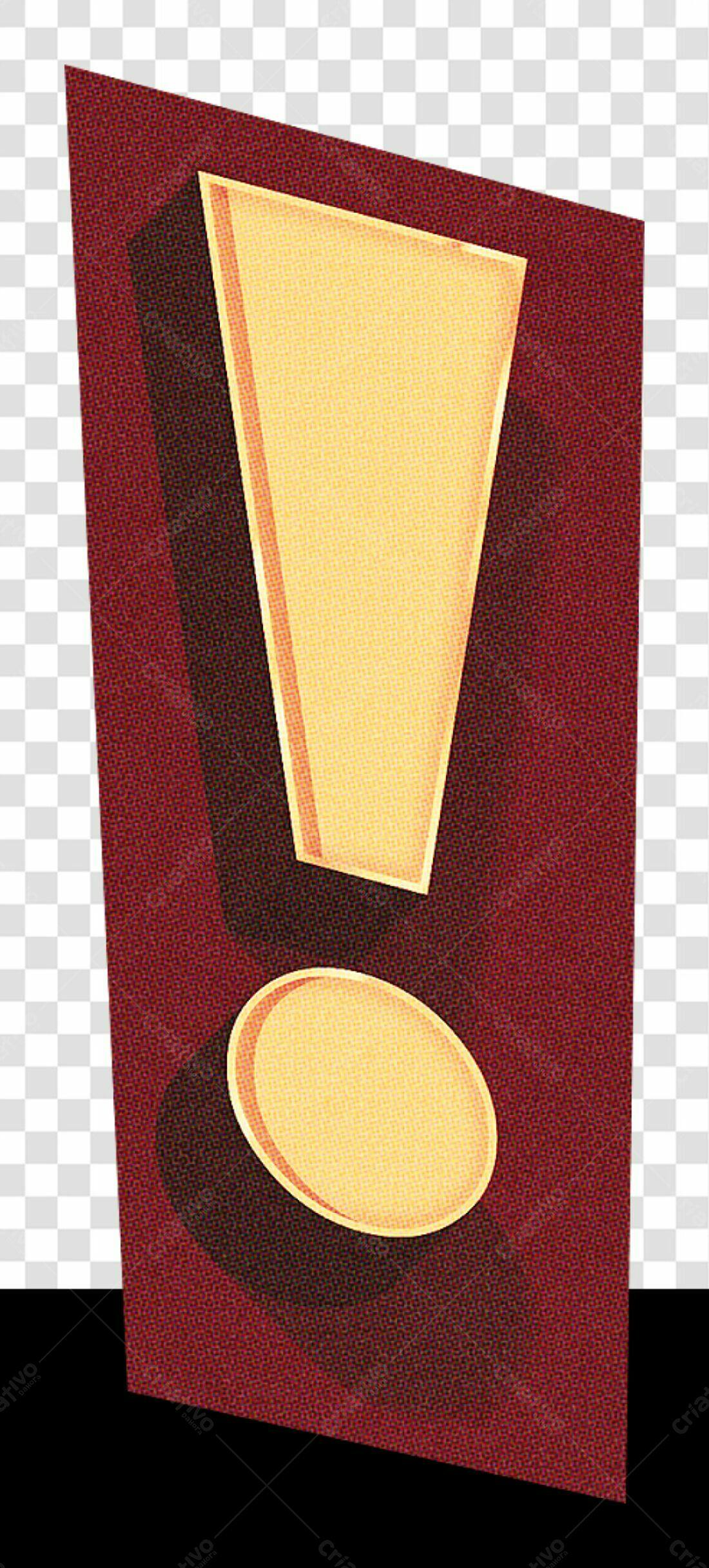 Banner Ponto de Exclamação PNG com fundo transparente