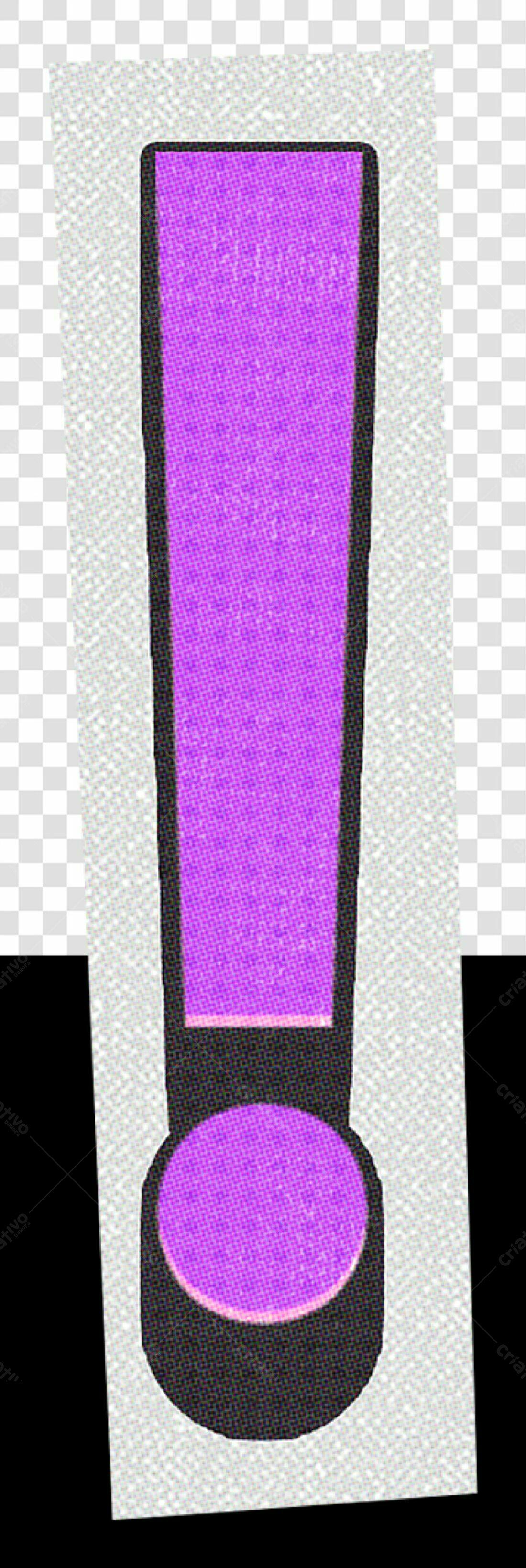 Icone de alerta roxa PNG com fundo transparente