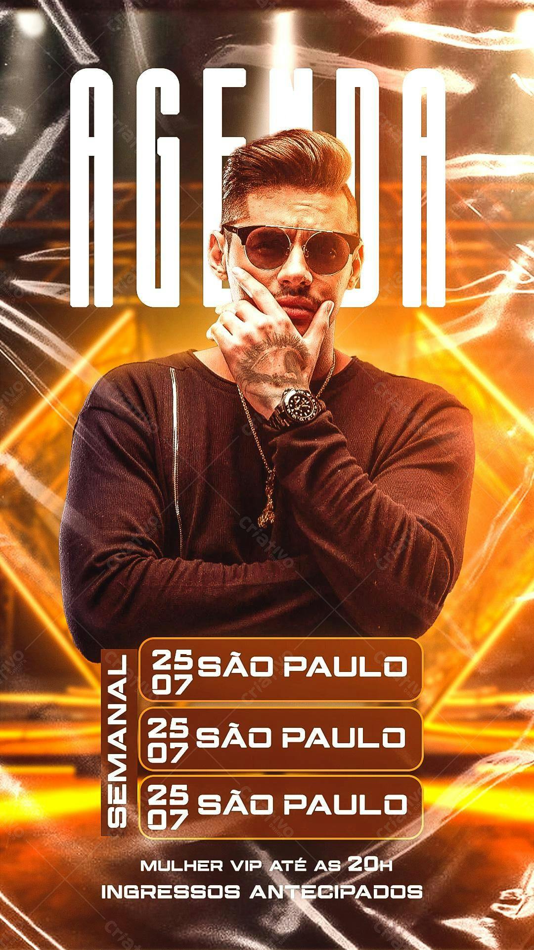 Flyer Evento São Paulo PSD Editável