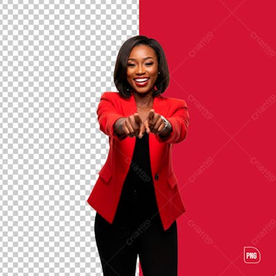 Mulher Negra Empresária Psd Editavel 7