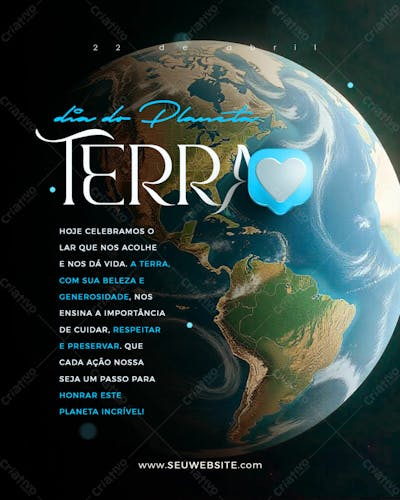 Dia Do Planeta Terra Parabéns