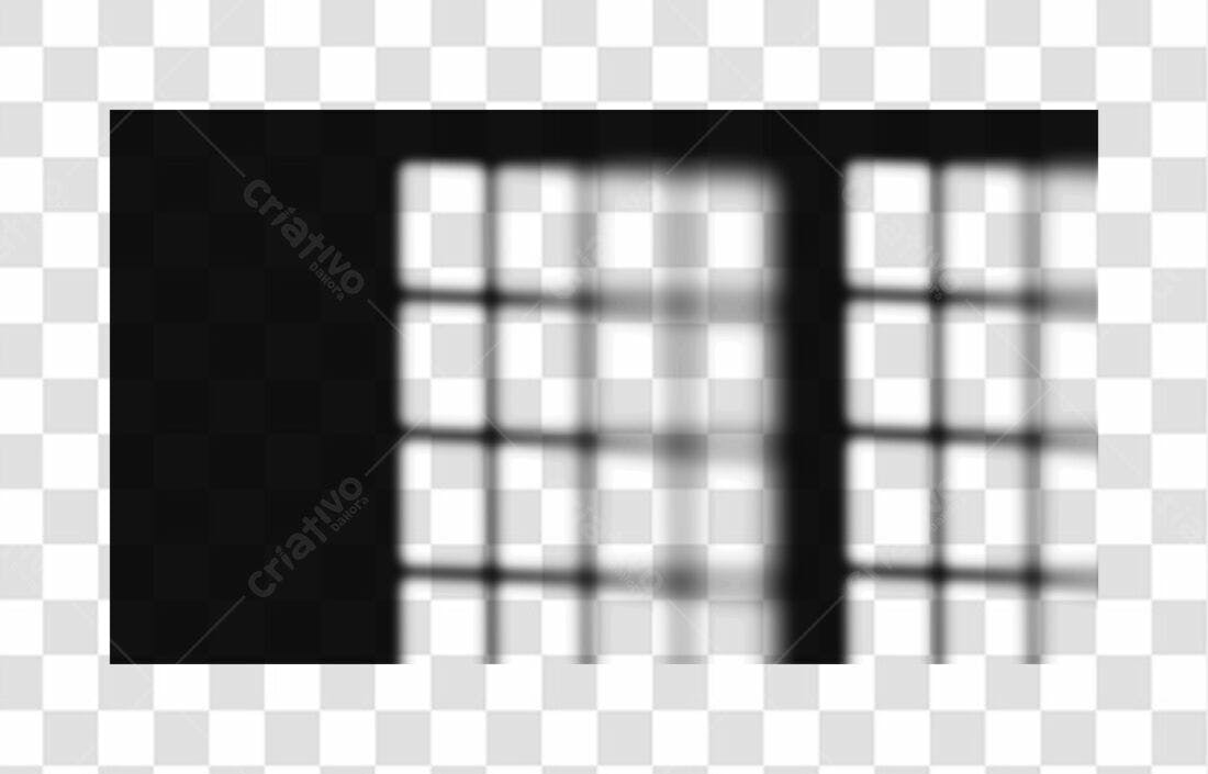 Banner sombra janela PNG com fundo transparente