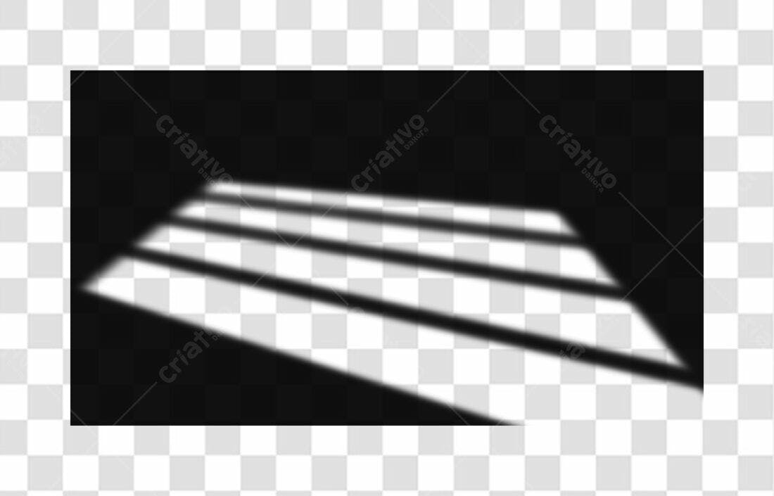 Overlay PNG com fundo transparente sombras de janela