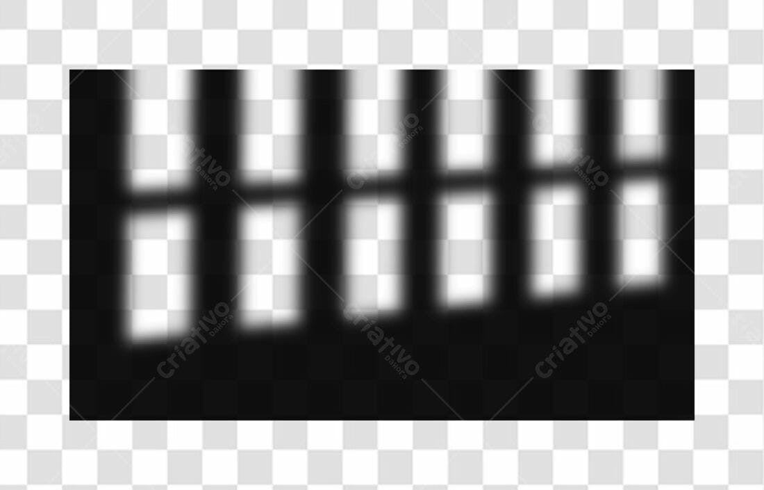 Overlay PNG com fundo transparente sombras janela