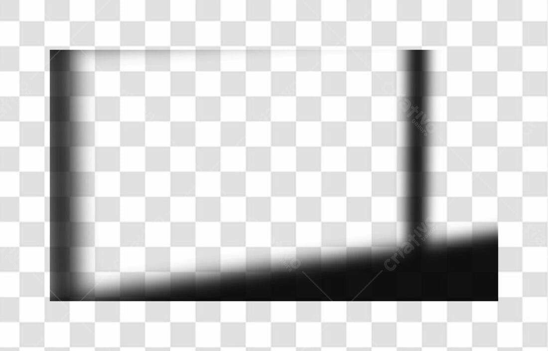 Moldura PNG com fundo transparente para fotos