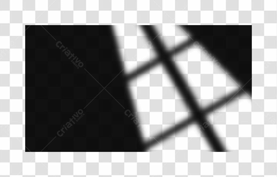 Banner sombra janela PNG com fundo transparente