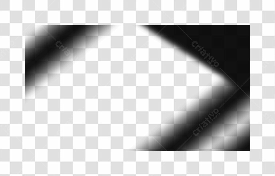 Banner preto e branco PNG com fundo transparente