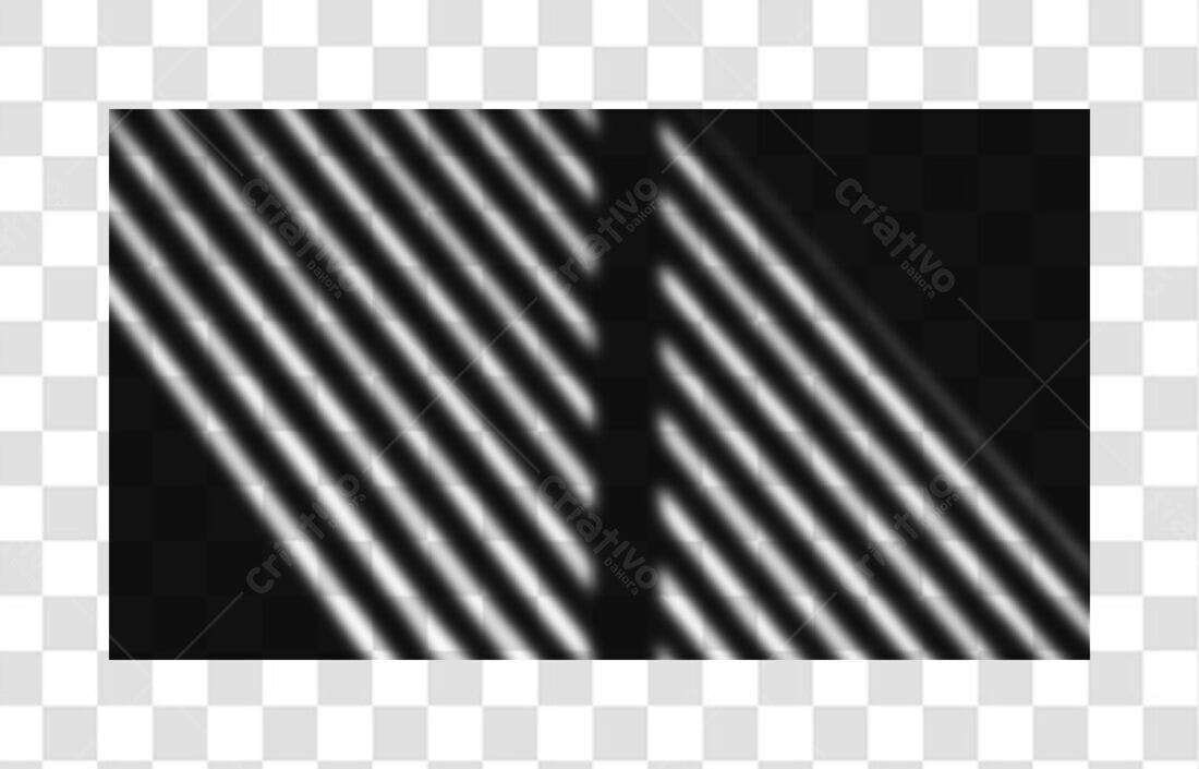 Banner Moderno com Linhas em Preto e Branco PNG com fundo transparente
