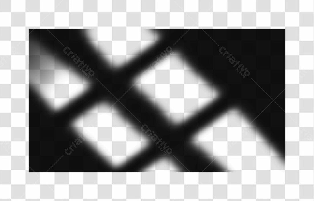 Banner abstrato preto e branco PNG com fundo transparente