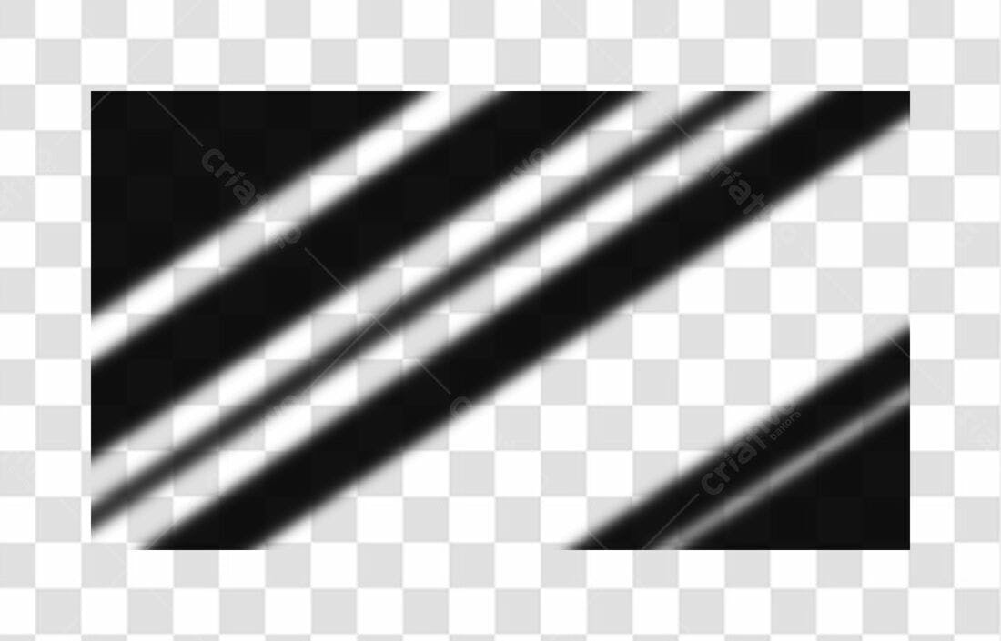 Banner abstrato preto e branco PNG com fundo transparente