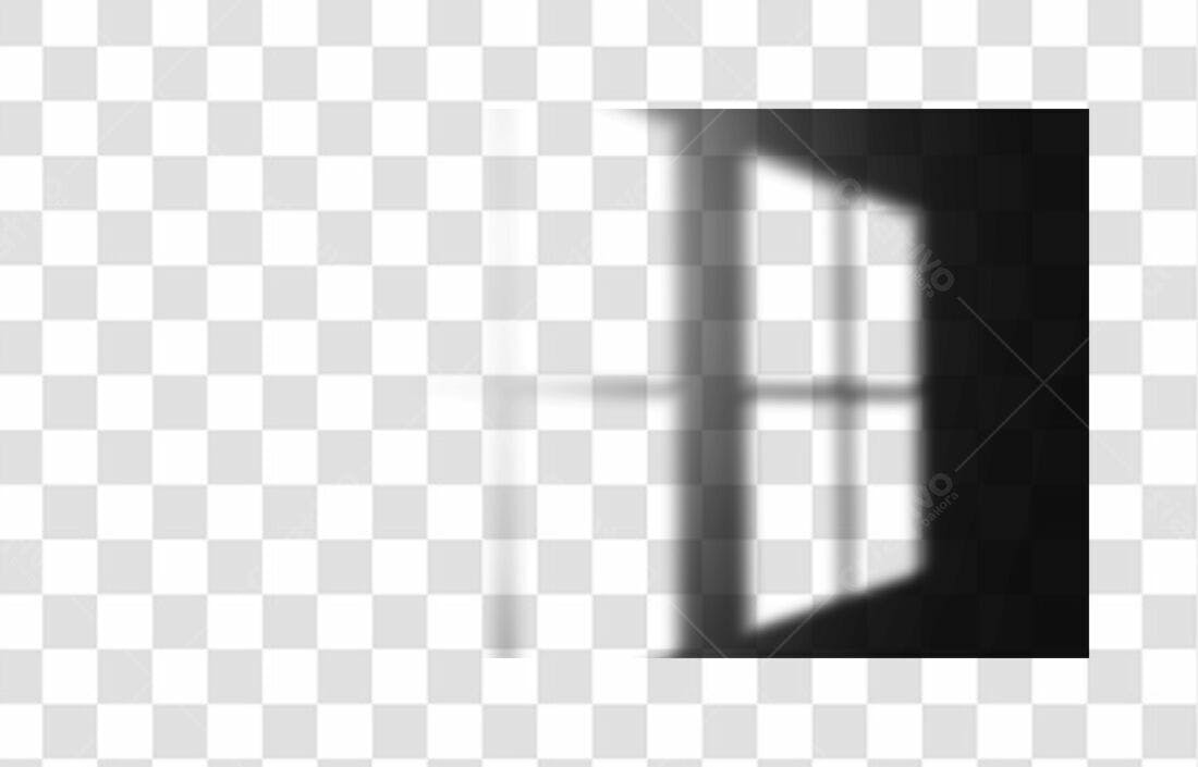 PNG Sobreposição Sombra Janela Fundo Transparente