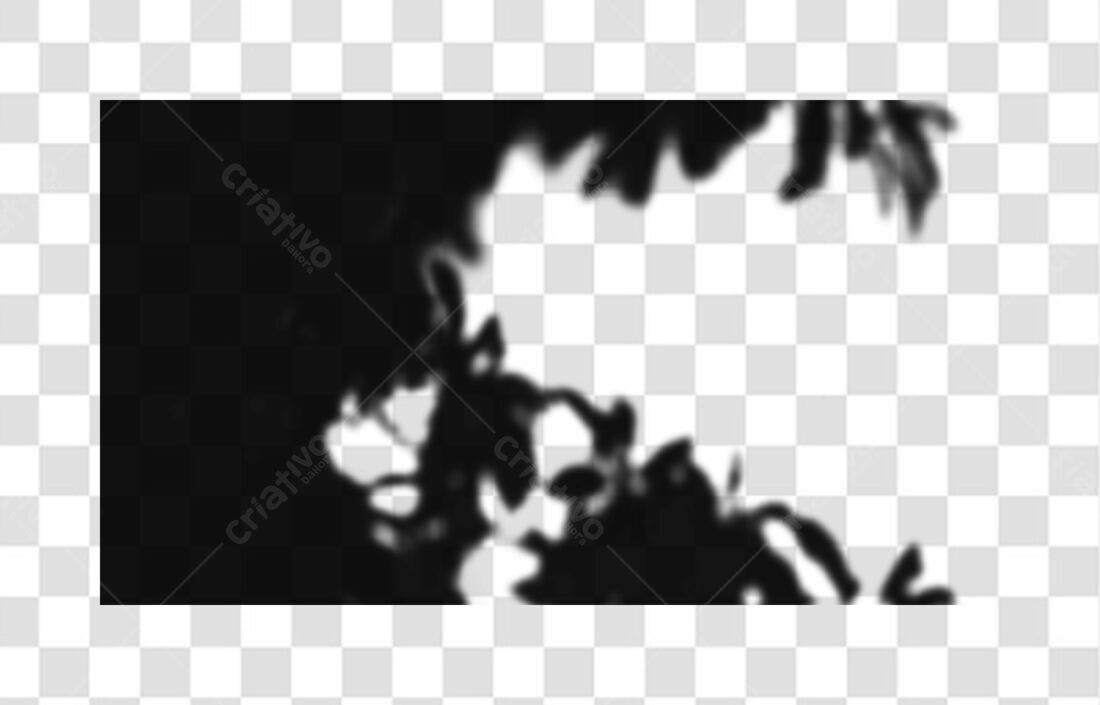 Banner abstrato preto e branco PNG com fundo transparente