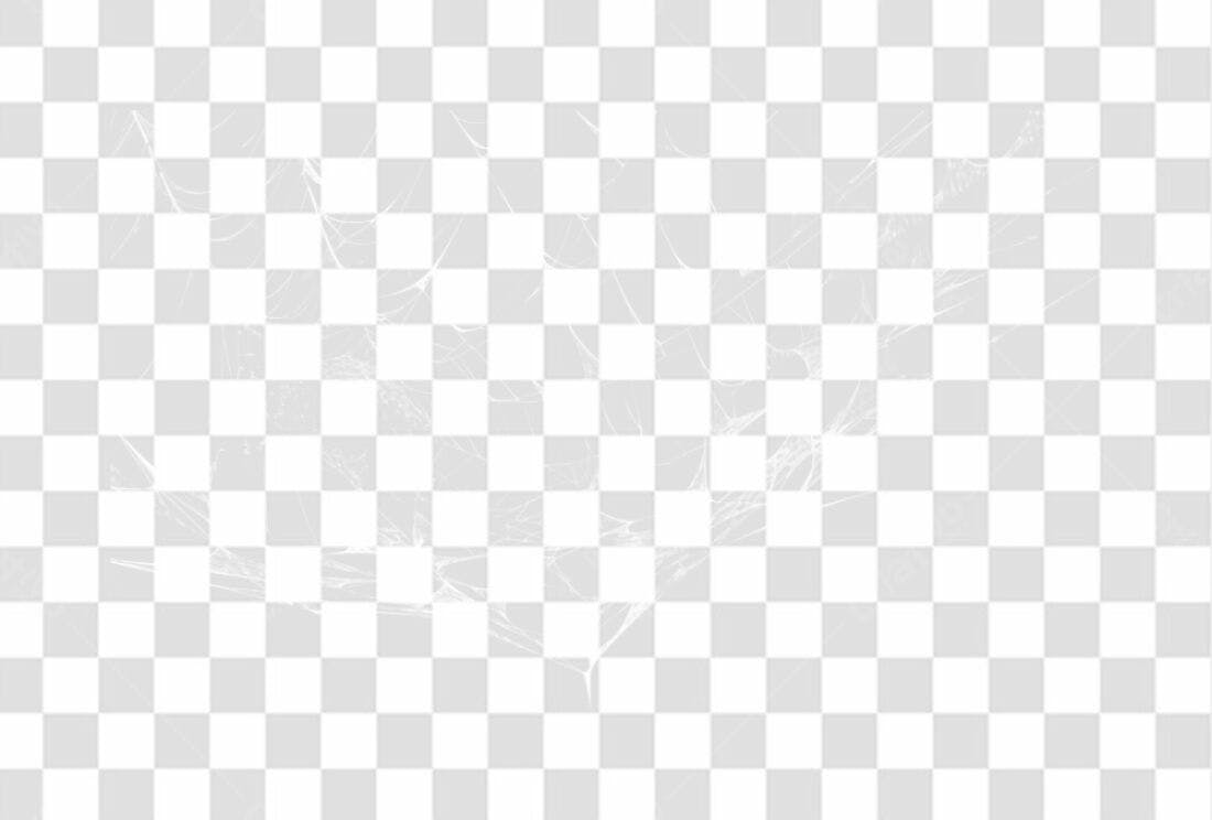 Elemento PNG de teia de aranha branca com fundo transparente