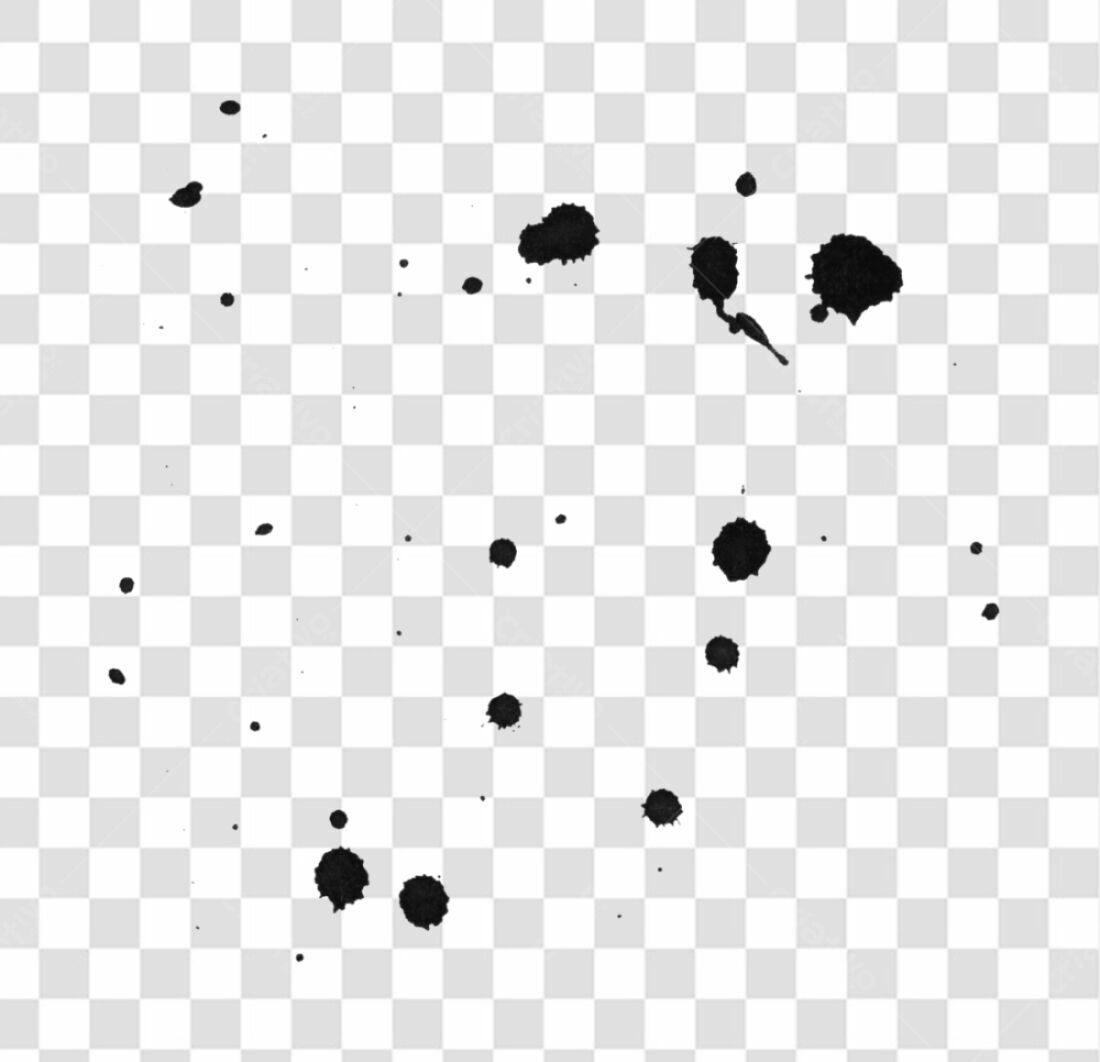 PNG Elementos de tinta preta para design com fundo transparente