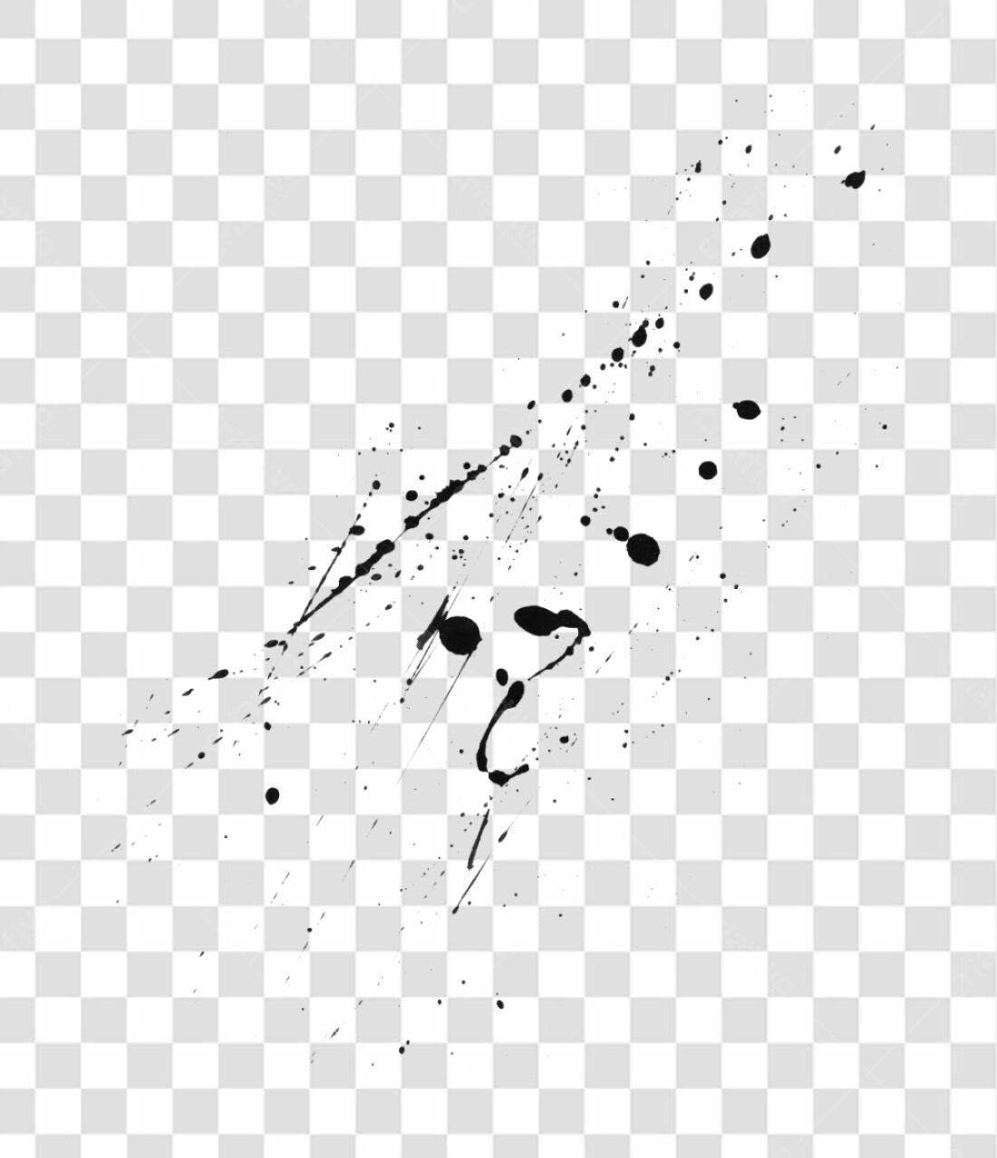 PNG Elemento gráfico abstrato preto com fundo transparente